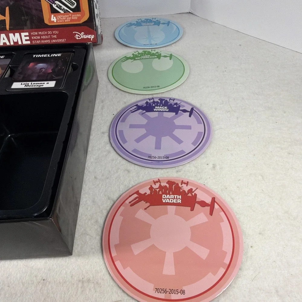 Star Wars Trivia Game Lightsaber Pieces Disney No Instructions See Photos
